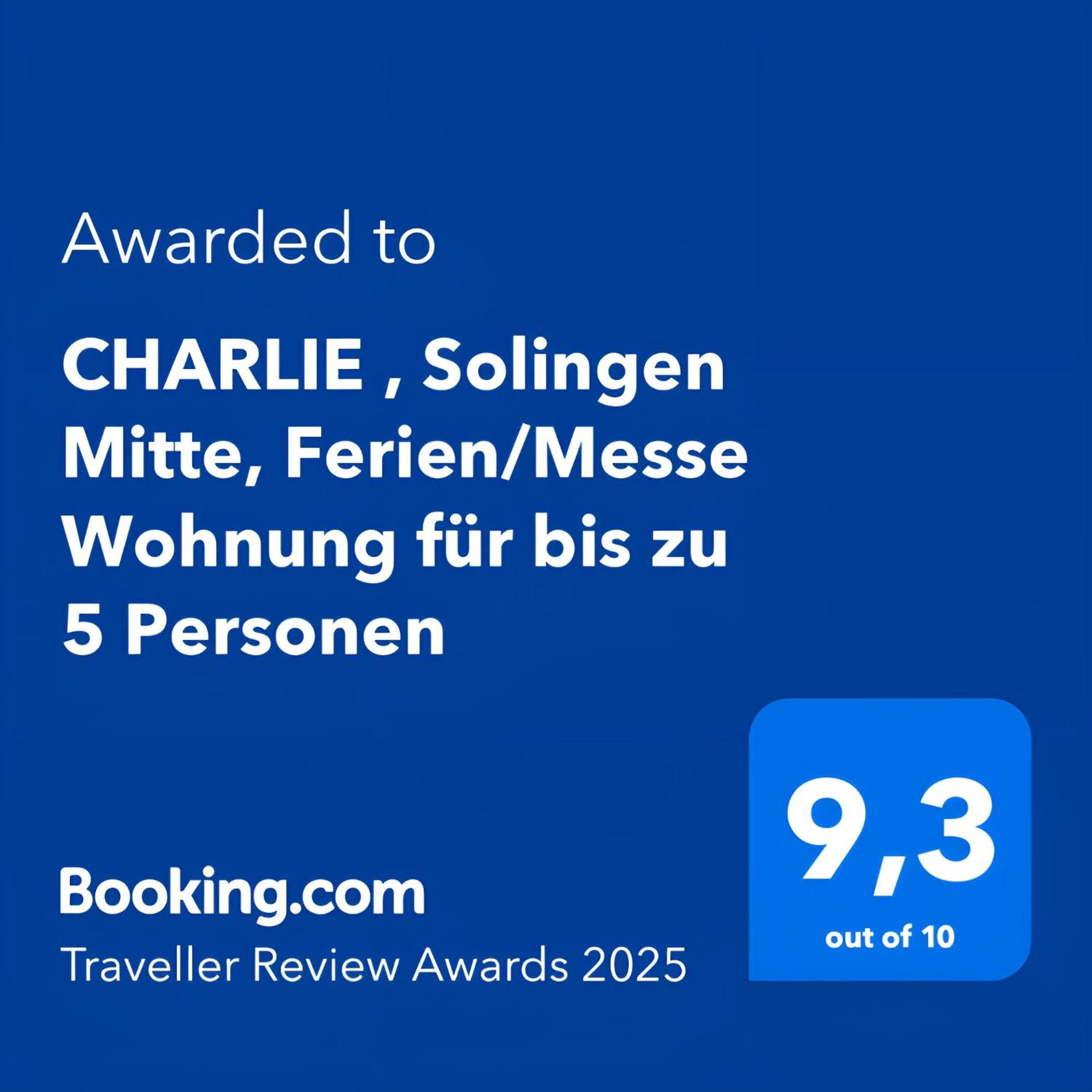 Charlie , Solingen Mitte, Ferien/Messe Wohnung Fuer Bis Zu 5 Personen Buitenkant foto